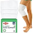 treat&ease 4pk Elastic Knee Support Large Size - Compression Sleeves for Stability & Comfort - Ideal for Sports, Walking, and Daily Use - Breathable, Durable Neoprene for Men and Women