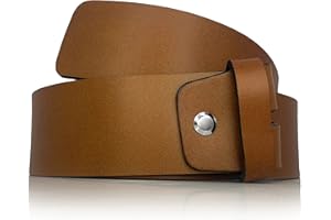 almela - Cintura senza fibbia con vite - Uomo e donna - Fibbie intercambiabili - 3,5 cm e 4 cm - Pelle legittima - 35 mm e 40 mm - Cuoio
