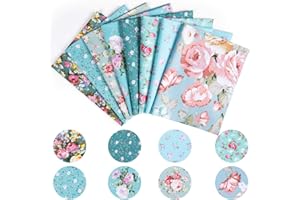 Tessuto Cotone Stoffa, Comius Sharp di Tessuto in Cotone, Stoffe per Cucito Creativo per Patchwork, Foderare Cuscini, Vestiti e Cucito (8 Pezzi 50 x 40 cm G)