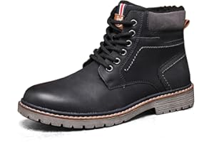 STK TOP STAKA TOP STAKA Men's Boots Lace Up Winter Shoes Fur Warm Ankle Boots Anti-Slip Snow Shoes