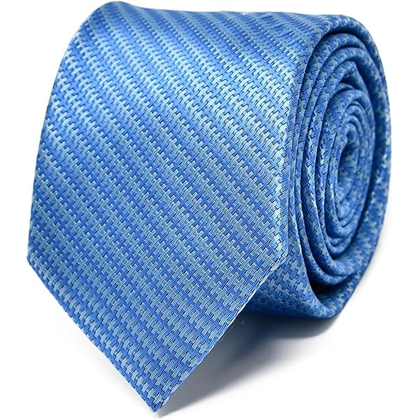Cravatta Uomo In Seta Azzurra - Classica Ed Elegante Per Matrimoni E Ufficio