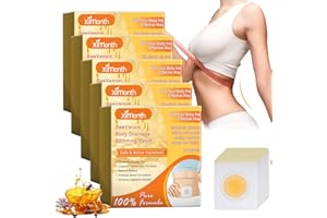 QUIXION 50 Stück Bienengift-Lymphdrainage-Schlankheitspflaste, Bienengift Abnehmen Pflaster, Abnehmen Patch, Slim Patch Abnehmpflaster Bauchnabel Zum Abnehmen FüR Personen Jeden Alters