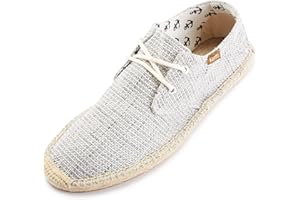 Kentti Uomo Scarpe Lacci Tela Casual Slip On Flat Espadrille