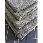 Stonehill 4'l&uuml; Havlu Seti - Mikrofiber S&uuml;per Emici &Ccedil;ok Ama&ccedil;lı Bez 40x40 cm (Gri)