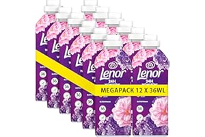 ‎LENOR Lenor Weichspüler Megapack 12 × 36 Waschladungen, Blütentraum, 24 Stunden „Wie Frisch Geduscht“ Gefühl, Mit Aktiver Geruchsabwehr