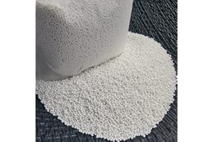 Tonmp 3 Pounds Round Ceramic Beads Ball Sphere Pellets Tumbling Ceramic Filler Media for All Type Tumblers (2 mm)