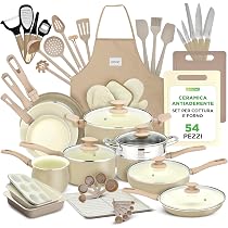 Caraway Set di pentole in ceramica antiaderente (12 pezzi), pentole