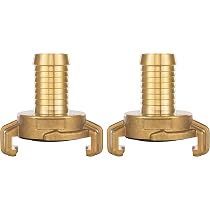 Teensery Valvola di chiusura del tubo in ottone da 3/4 di pollice Connettore per tubo flessibile dell'acqua Spegnere il connettore della valvola, 1 pezzo