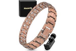 ‎MAGNETRX MagnetRX® Magnetarmband Herren aus purem Kupfer - Starkes magnetisches Kupferarmband für Magnettherapie - Ideal bei Arthritis & Karpaltunnelsyndrom - Inkl. Längenwerkzeug (Classic Style)