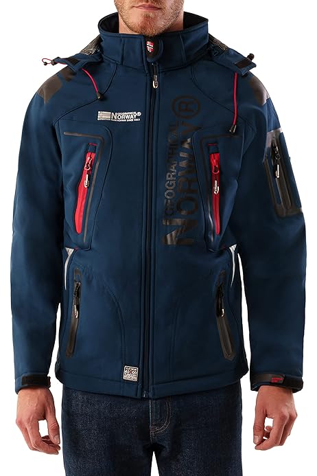 Geographical Norway Giacca Tattica Impermeabile Felpa Uomo Giacca