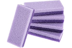 JJUNW 5 Stück Bimsstein für die Fußpflege, Doppelseitiger Bimsstein Fußpflege Hornhautentferner und -Wäscher für Harte Haut an Füßen und Körper, Peeling und Glättung Der Haut(Lila)