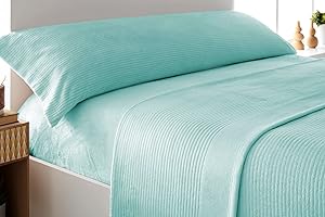 Liniva Home - Juego de Sábanas Coralina Canale, térmica para Invierno - Modelo Adriana (10910, Aqua, Cama 160 cm)