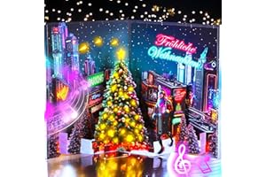 APOTODITO 3d Weihnachtskarten, lustige Weihnachtskarte, Pop Up Weihnachtskarte mit Musik, Weihnachtskarten mit Umschlag Weihnachtsgeschenke für Kinder Männer Weihnachten und Neujahr.