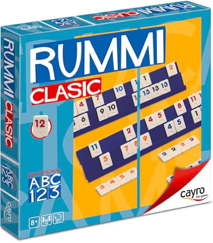 Cayro Vintage Lottery Game - Classic Wooden Board & Number Tiles For Family Game Night (Ages 8+, 2-8 Players)