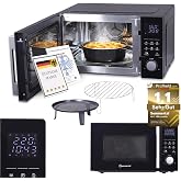 Sommertal Microwave 4 in 1 Black - Grill, Hot Air Fryer, Convection -2200W, 8 Programs, 60 min Timer, Child Lock, Quick Start