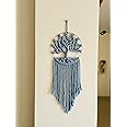 SUTRAM Handmade Macrame Macrame Dream Catcher For Home I Boho Wall Hanging I Home Decor I Tree of Life I Size- 10 Inch I Light Blue