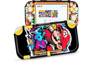 Koecya for Nintendo Switch Lite Case Cute Cartoon Anime Design Cases Kawaii Fun Funny Fashion Hard Slim Protective Shell Cover Dockable Joycon for Kids Boys Teens Girls for Switch 2019 Black