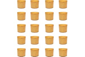 FAH FAMILY AT HOME Moule Mini Panettone Alto (100 g - 20 pièces), en papier naturel pur cellulose à haute densité, calandrée, formes de cuisson résistant à 200 °C