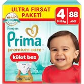 Prima Premium Care K&uuml;lot Bez Ultra Fırsat Paketi 4 Numara 88 Adet Bebek Bezi