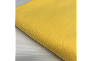 MIDLAND TEXTILES Yellow 1 Metre Acrylic Plain Felt Arts and Craft Fabric Material for Sewing Embroidery Decorations 88cm Wide 1 Meter Pre Cut (Yellow, 1 Meter Pack)