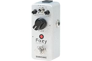 SONICAKE Pedal Fuzz Pedal de Efectos para Guitarra Analógico Clásico con Control de Tono True Bypass Fazy Sandwich