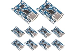 AITRIP 10pcs TP4056 Type-c USB 5V 1A 18650 Lithium Battery Charger Module Charging Board with Dual Protection Functions