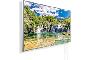 IH ENGINEERING BV Infrarotheizung mit Bild – Bildmotiv – TÜV SÜD - 1200 Watt Bildheizung - Weißer Rahmen (18. Nationalpark)