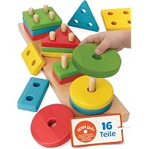 MOOING Holz Steckpuzzle – 6 Tiermotive Mit Zahlen, Montessori Lernspielzeug Für Kinder Ab 1 Bis 3 Jahren MOOING Holz Steckpuzzle – 6 Tiermotive Mit Zahlen, Montessori Lernspielzeug Für Kinder Ab 1 Bis 3 Jahren