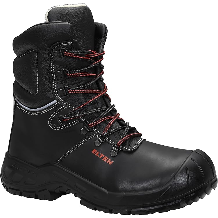 Veiligheidsschoenen Heren Hoog S3 ESD Veiligheidslaarzen Dames Waterdicht Ademend Werkschoenen met Stalen Neus Sneaker Zwart EU 46