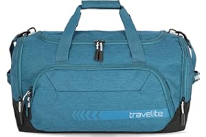 travelite Reisetasche Weekender, Kick Off, leichte Handgepäck Reisetasche für Urlaub und Sport, Schwimmbad, Klinikaufenthalt, 50 cm, 45 Liter