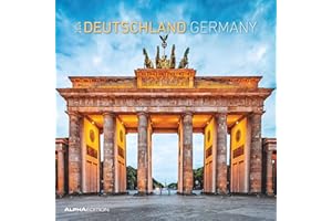 ‎ALPHA EDITION Deutschland 2024 - Broschürenkalender 30x30 cm (30x60 geöffnet) - Kalender mit Platz für Notizen - Wandkalender - Wandplaner - Wandkalender