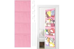 VISATOR Stockage D'Animaux En Peluche Sur L'organisateur De Porte Filet Ou Hamac Pour Animaux En Peluche Organisateur Suspendu Pour Chambre à Coucher Salle De Bain Pépinière Chambre D'enfant Jouet Net