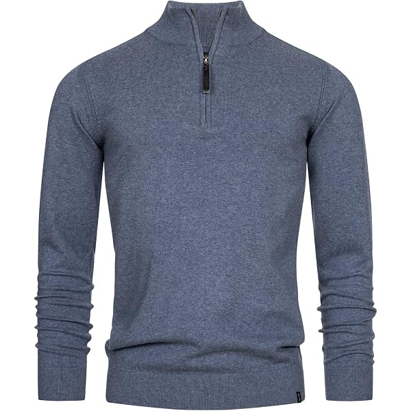 Sudadera Cuello Alto Hombre Indicode INCorey - Corte Regular, Marca Danesa, Lavable 40°C