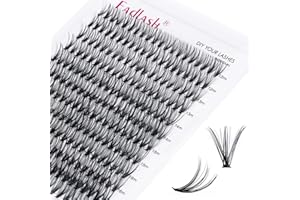 Cils Cluster FADLASH DIY 30 Root Extension Cils Individuels Volume Russe Cluster Faux Cils Individuelle Noir Mat Bouquet Cils 0.07-C Curl Longueur Unique 12-18mm Mixed