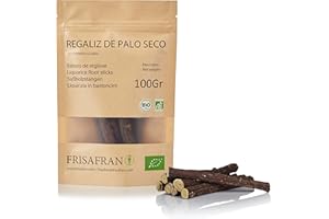 FRISAFRAN - Bâton de réglisse BIO| cultivé directement par FRISAFRAN - Origine Espagne - 100Gr