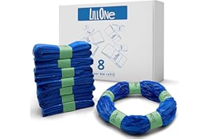 LillOne 8 extra lange 7-lagige Windeleimer-Nachfüllfolien kompatibel mit Maialino Foppapedretti Angelcare Tommee Tippee Twist & Click Simplee Tec LitterLocker – Packung mit 8 Nachfüllkassetten