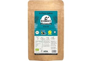 ‎KOAWACH koawach Klassik Kakaopulver Trinkschokolade – Koffein Kakao Guarana Vegan heiße Schokolade Getränk weniger Zucker Rohrohrzucker Energy Drink Backkakao Bio Fairtrade 500g