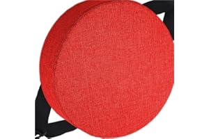 HKJGNH Cuscino rotondo per sedia Ufficio con fibbia antiscivolo, 25/28/40/35/30/45/50cm, 3/5/8 Spessori, cuscino rotondo per sedia da pranzo per sedie da Cucina, sgabelli giardino, interni, casa(Color 10,28x