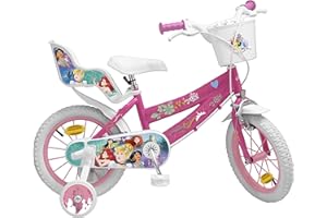 TOIMSA - Bicicletta da Bambina, 14" (dai 4 ai 7 Anni), Motivo: Principesse Disney