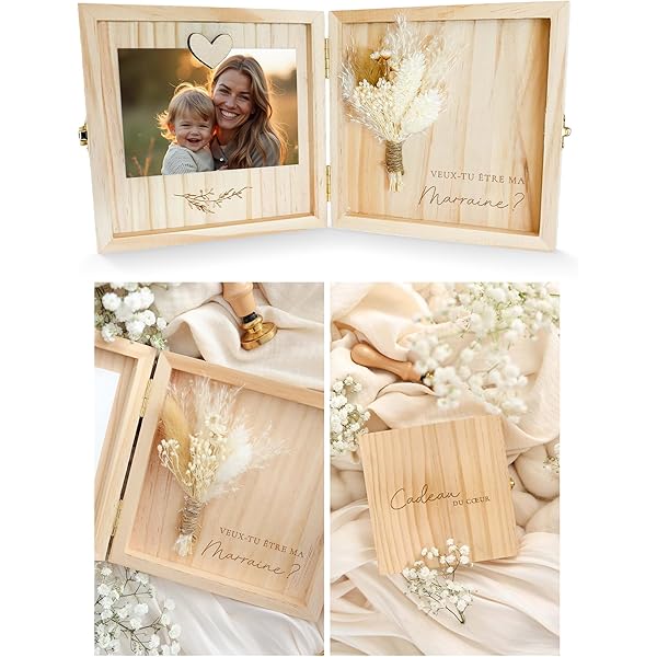 Xuniea Cadeau Marraine Noël Pochette Meilleure Marraine Porte-Clés