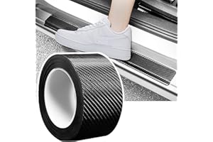 STORYSTORE Auto Einstiegsleisten Kohlefaser Aufkleber, 7cm x10m Universal Auto Einstiegsleisten Schutz Einstiegsleisten Aufkleber für Autotür Kantenschutz/Einstiegsleistenschutz/Auto Stoßstangenschutz