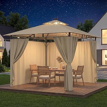 Vervangende afdekking 320x250cm voor dak pergola prieel HWC-C42 3x3m