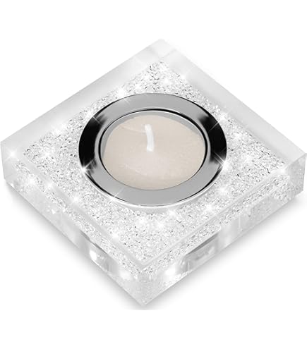 Swarovski Shimmer Crystal AB Tea Lights : Amazon.de: Grocery
