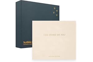 Scribble & Dot™ Baby Journal Memory Book | Elegant Keepsake for Newborn to Age 5 | Gift-Ready with Tissue wrap & Box | Perfect for Showers & Pregnancy Gifts