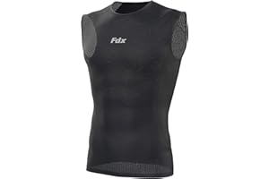FDX Cool Mesh Base Layer Sleeveless - Men, Women Summer Cycling Vest - Ultralight, Breathable, Anti-Odour Bicycle Unisex Skins Tops - Under Shirts for Running, Gym, Workout Training