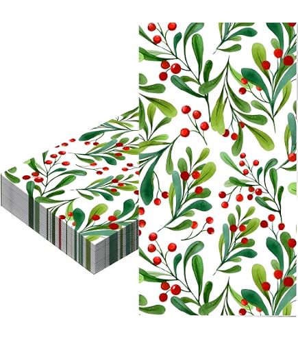 V&A Holly Papierservietten – 20 Stück, 33 Cm, 3-lagig, Bunte Blumen Auf Hellblauem Grund