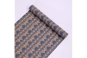 HBell Christmas Wrapping Paper Roll,43cm x 15m Christmas Wrapping Paper,Xmas Kraft Wrapping paper,Perfect for Xmas Gift Wrapping,New Year,Festival,Party Decorations (Elk)