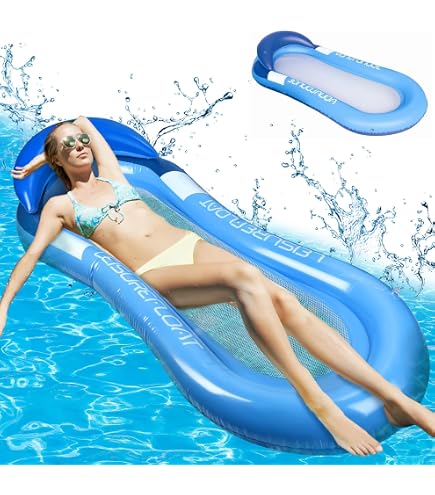 Ayizhiniu Matelas Gonflable Piscine, Matelas Gonflable Enfant Water Hammock, Transat Piscine Gonflable, Piscine à Matelas Pneumatique, Utiliser comme Lit Camping Plein air ou Piscine D'été (Bleu Ayizhiniu Matelas Gonflable Piscine, Matelas Gonflable Enfant Water Hammock, Transat Piscine Gonflable, Piscine à Matelas Pneumatique, Utiliser comme Lit Camping Plein air ou Piscine D'été (Bleu