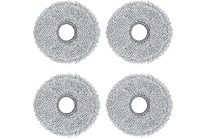KUKUPOW 4 Pièces Chiffons de Nettoyage pour Dreame L10s Ultra/L10 Ultra / L20 Ultra/L10s Pro Ultra Heat/X40 Ultra complet pour Xiaomi X10+/X20+ Aspirateur Robot