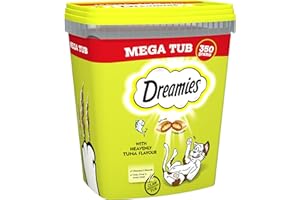 Dreamies Cat Treats, Tasty Snacks with Delicious Tuna Flavour, Pack of 2 (2 x 350 g)